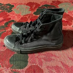 Black Monochrome High Top Converse